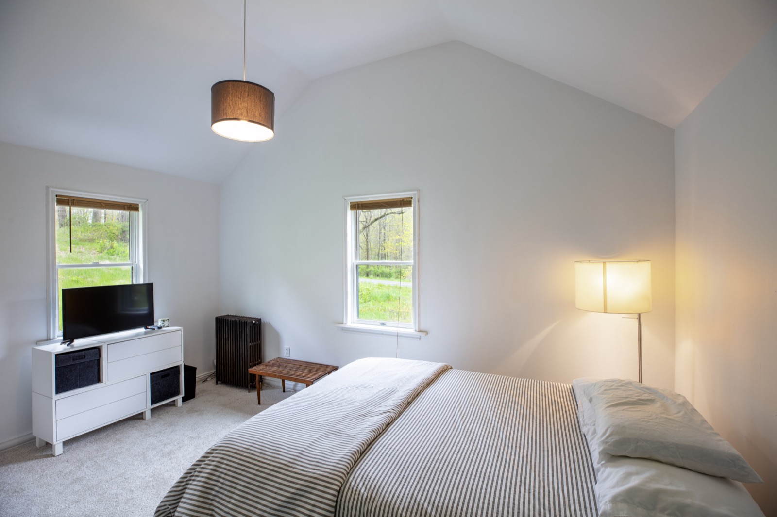 view of first floor bedroom in northwest corner of house